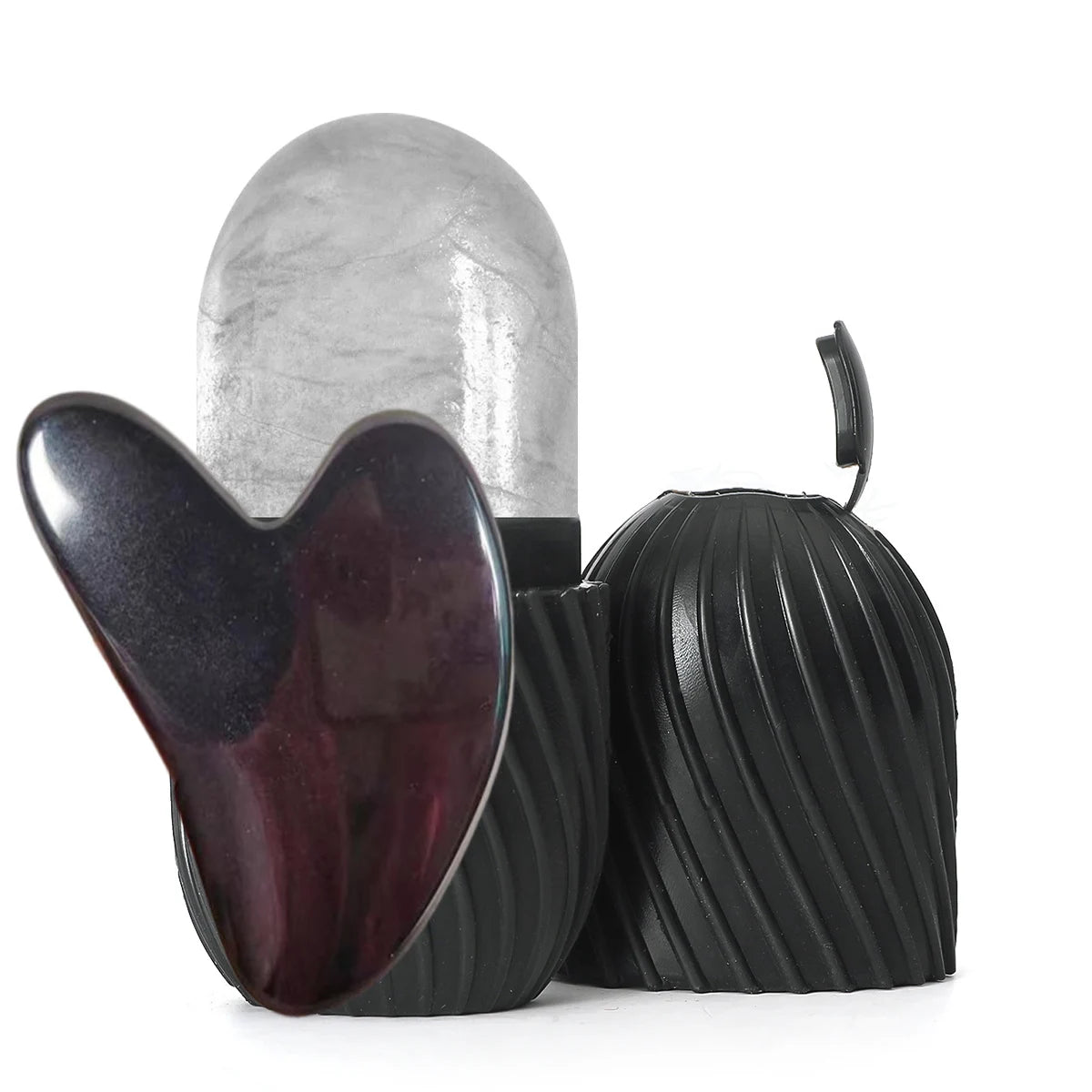 Heart Gua Sha and Ice Roller Facial Set