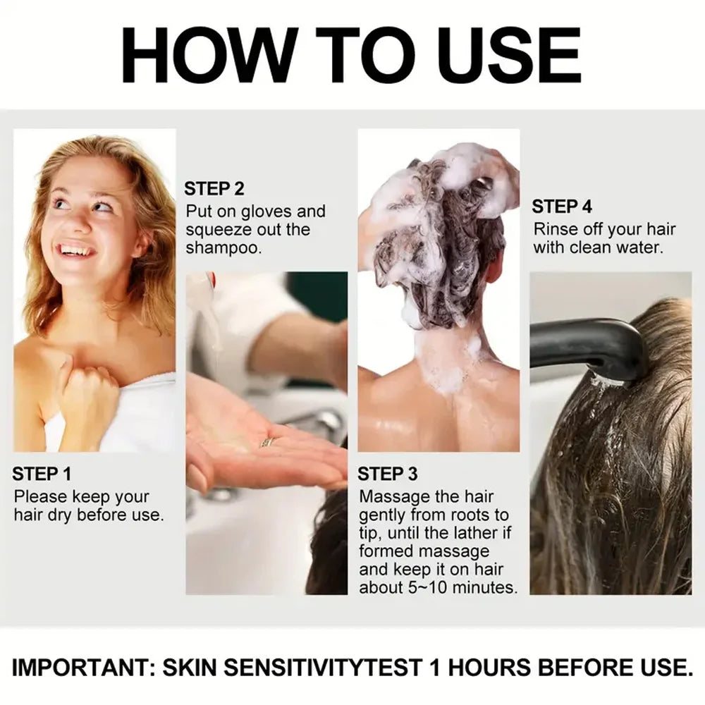 Organic Black Hair Dye Shampoo