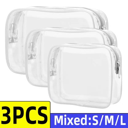 Clear White Travel Toiletry Bag