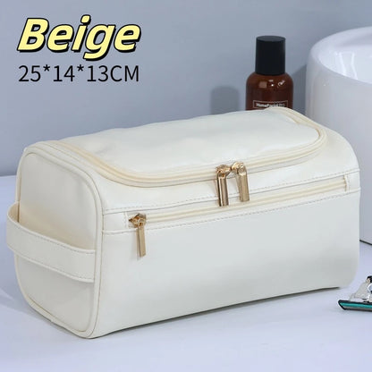 Large-Capacity Waterproof PU Travel Toiletry Bag