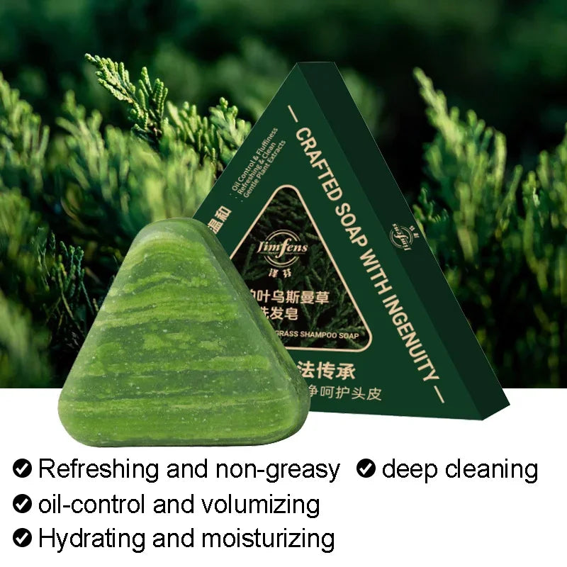 Herbal Cypress Ginseng Shampoo Bar