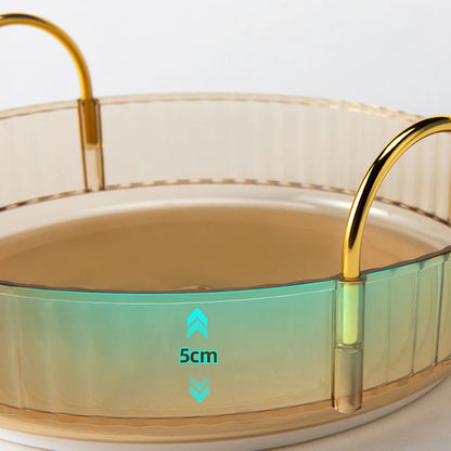 360° Rotating Transparent Makeup Organizer