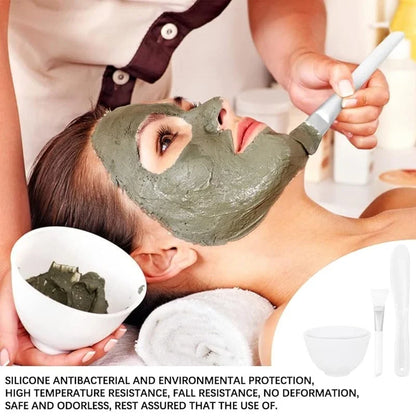 Complete Silicone Face Mask Mixing Bowl Set