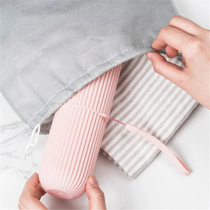 Portable Travel Toothbrush Box and Mouthwash Cup