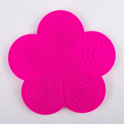 Flower-Shaped Silicone Makeup Brush Cleaning Mat
