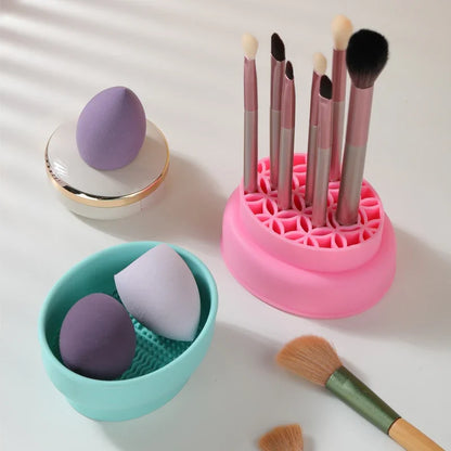 Silicone Makeup Brush Washing Bowl
