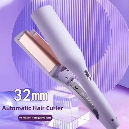 32mm Deep Wave Hair Curler with Adjustable Temperature