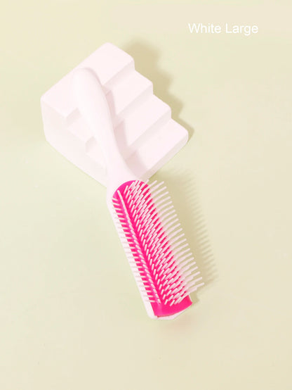 Detachable 9-Row Curly Hair Brush for Wet Detangling Massage