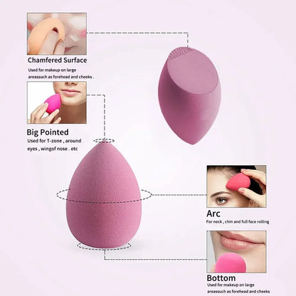4-Piece Beauty Egg Makeup Sponge Set