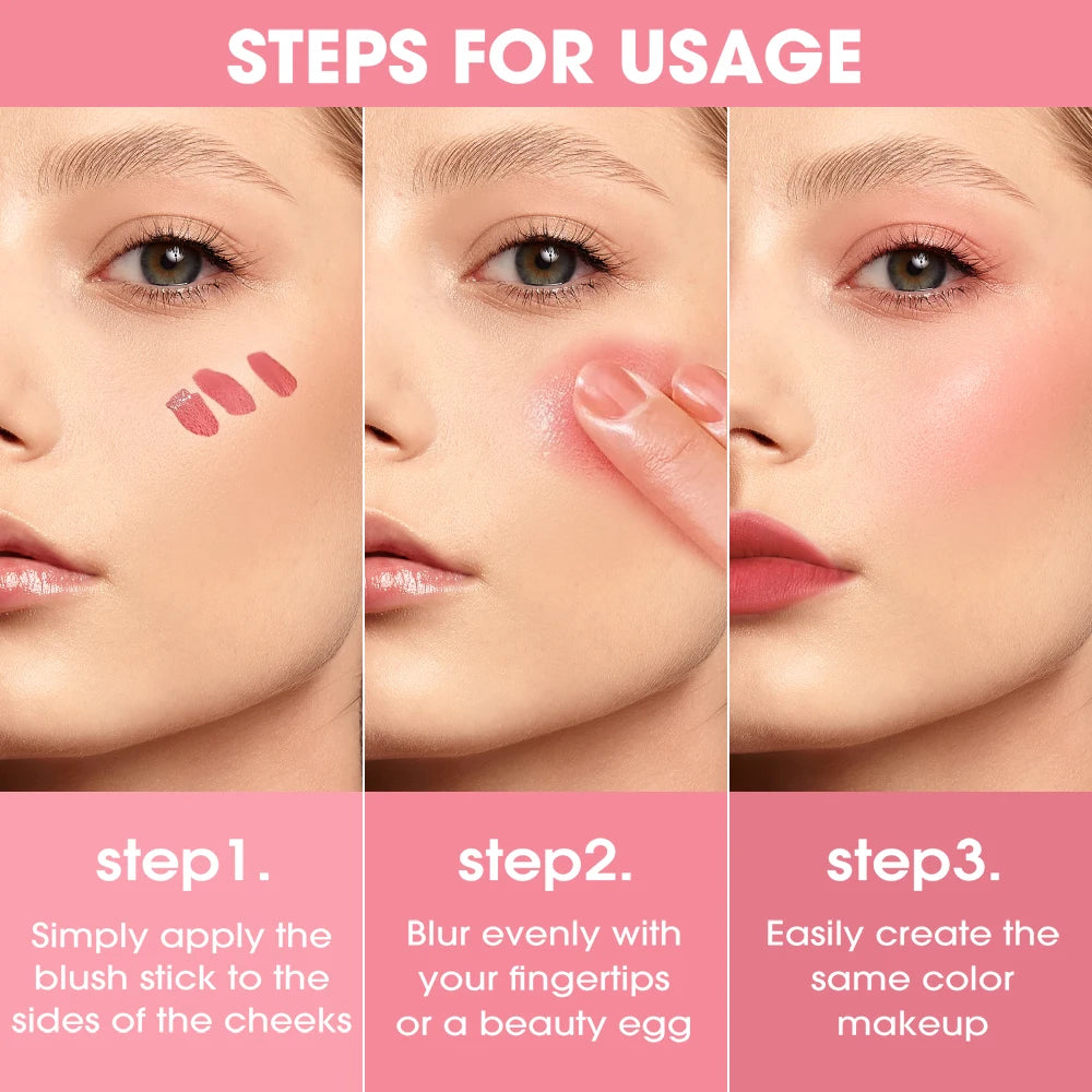 Six-Color Matte Liquid Blush