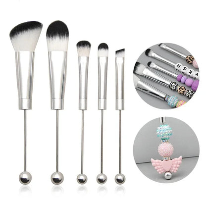 5-Piece Beadable Makeup Brush Set