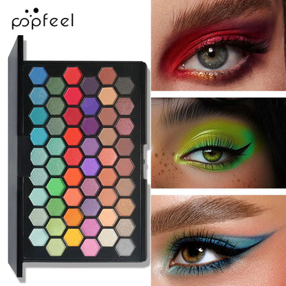 54 Colors Matte & Fine Glitter Eyeshadow Palette