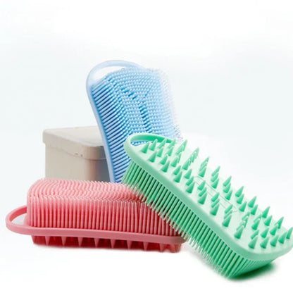 2-in-1 Silicone Shower Brush
