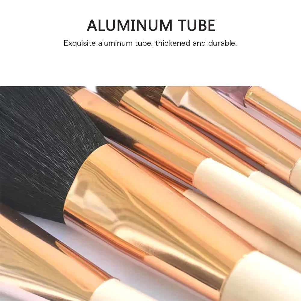 Professional Pink Makeup Brush Set