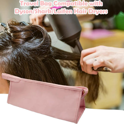 Portable PU Leather Hair Dryer Storage Bag