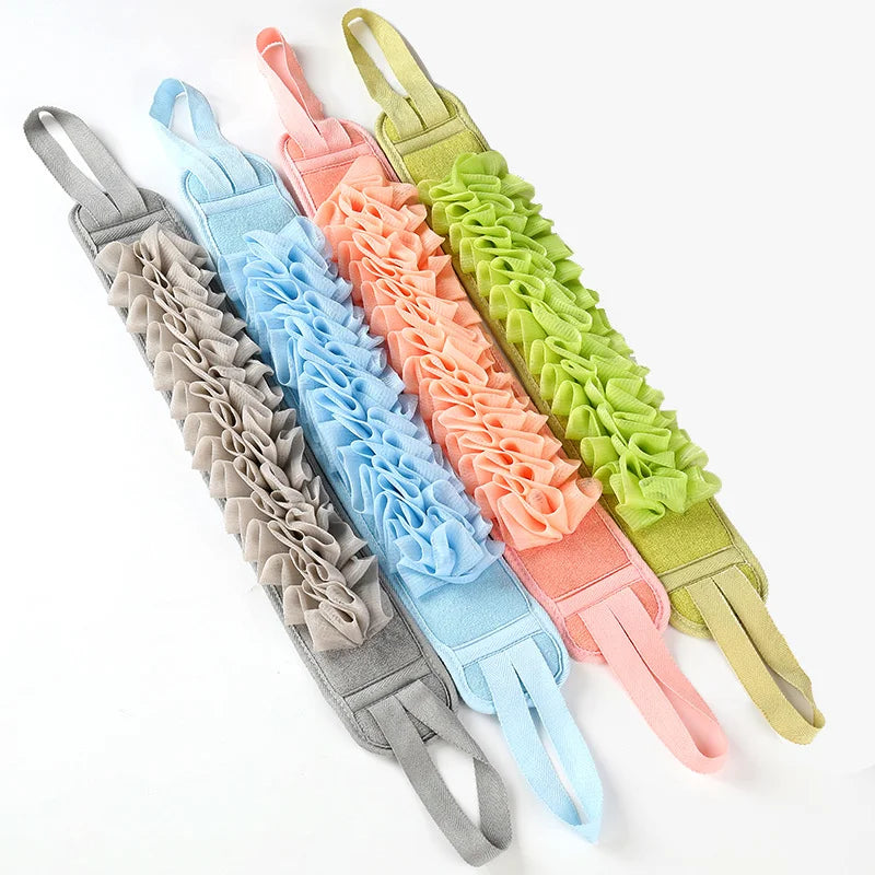 2-in-1 Exfoliating Back Scrubber Belt