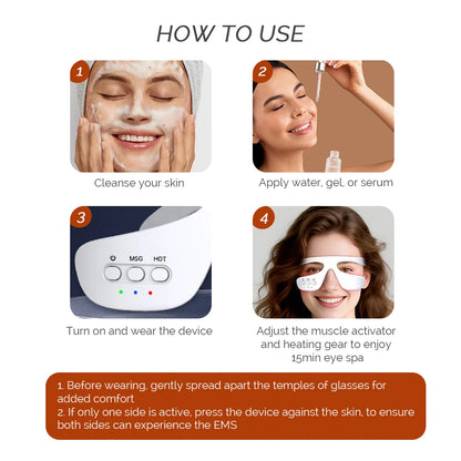 Wireless Red Light Eye Massager