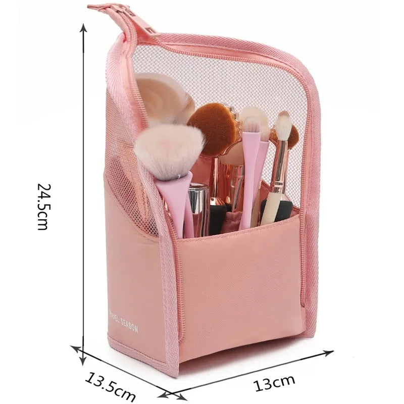 Clear Standing Cosmetic Travel Bag