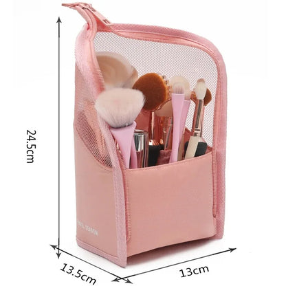 Clear Standing Cosmetic Travel Bag