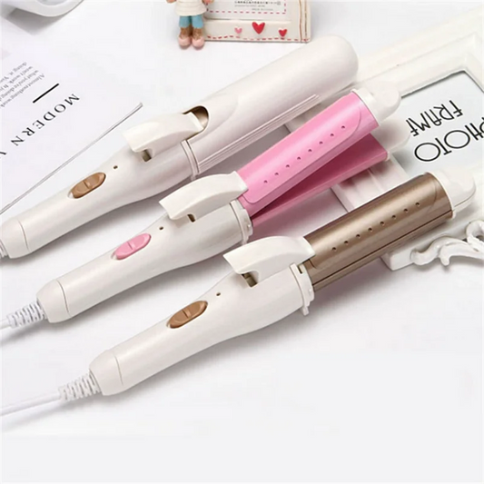 Multifunction 3-in-1 Gold Ceramic Hair Curling Iron