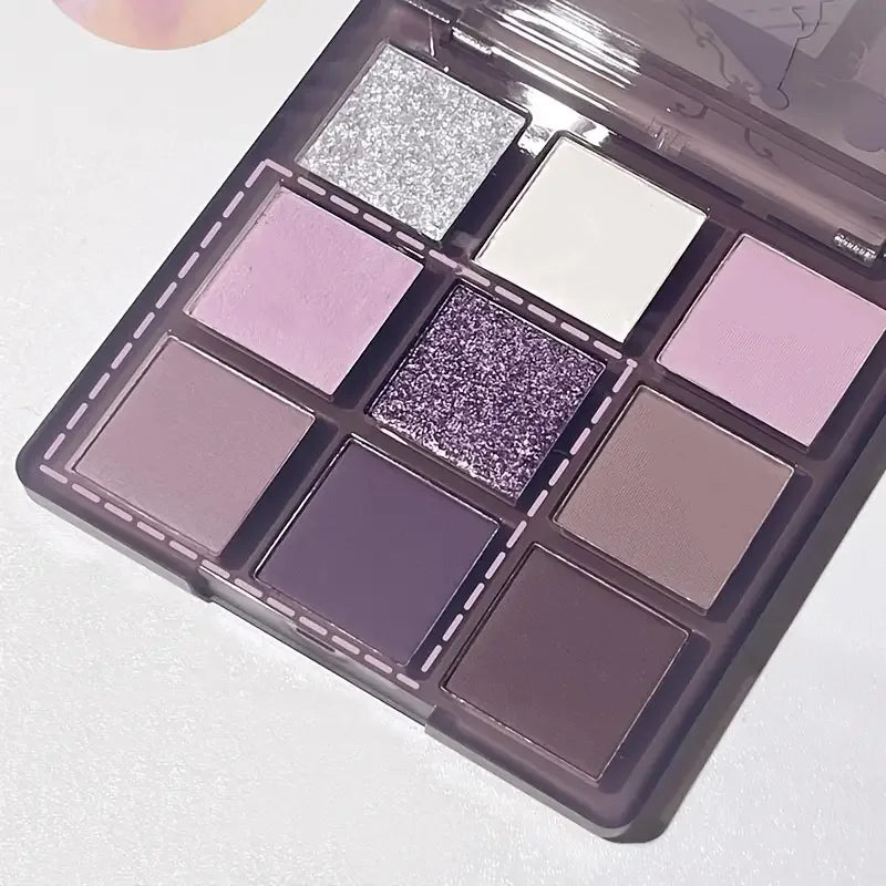 9-Color Purple Eyeshadow Palette