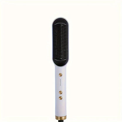 2-in-1 Electric Hair Straightening Comb and Curling Tool
