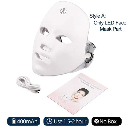 7-Color LED Facial Mask