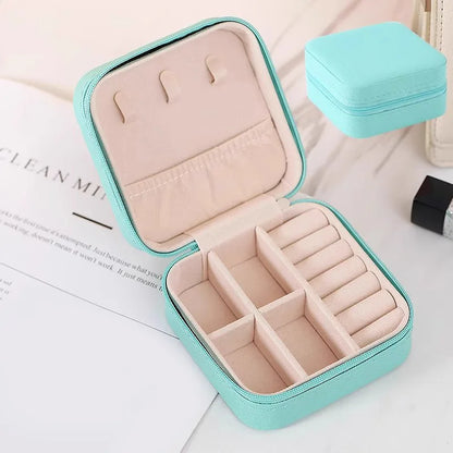 Mini PU Leather Jewelry Storage Box