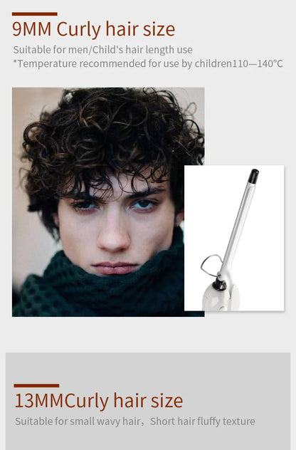 Professional 9mm Ceramic Curling Wand