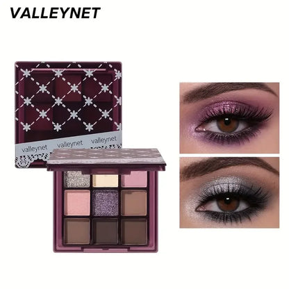 9-Color Purple Eyeshadow Palette