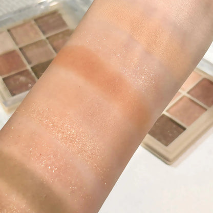 Nine-Color Brown Eyeshadow Palette