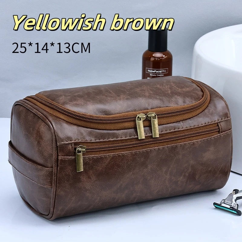 Large-Capacity Waterproof PU Travel Toiletry Bag