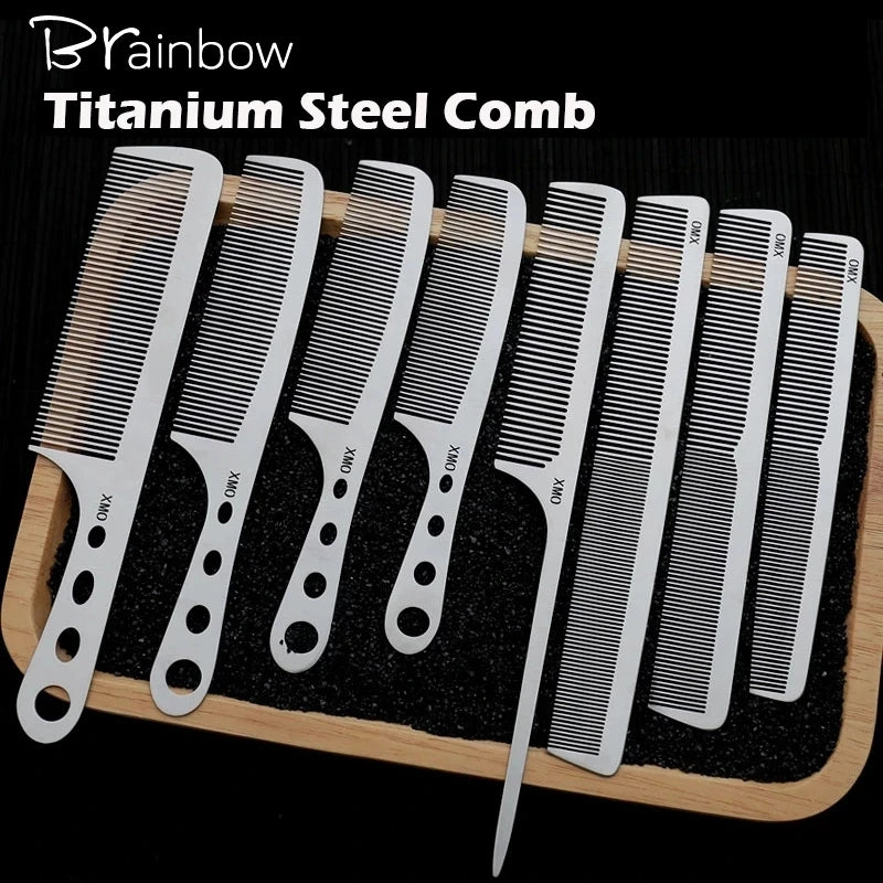 Titanium Steel Professional Barber Comb