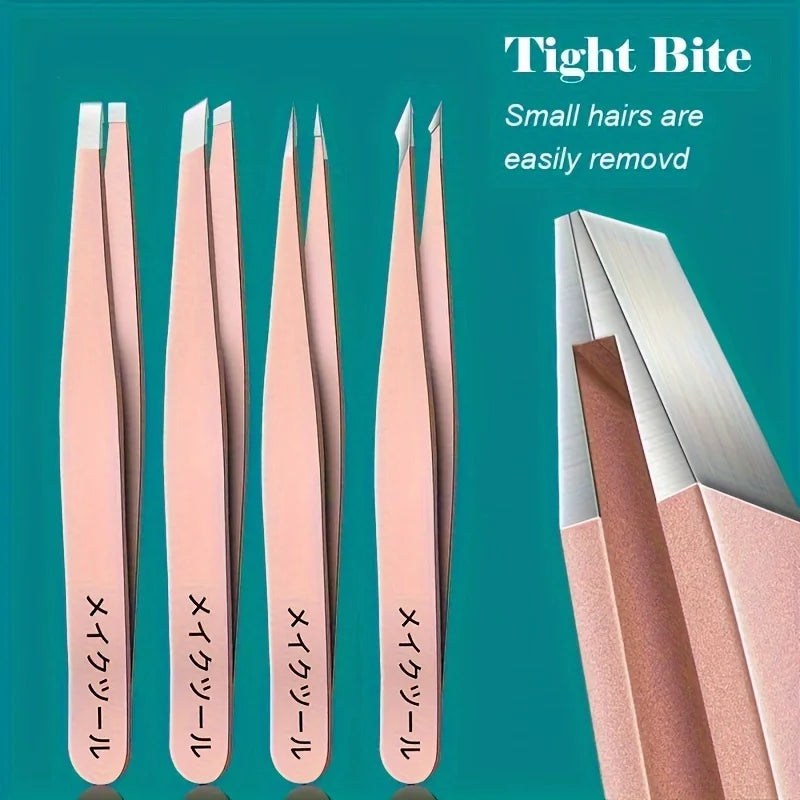 Colorful Stainless Steel Eyebrow Tweezer
