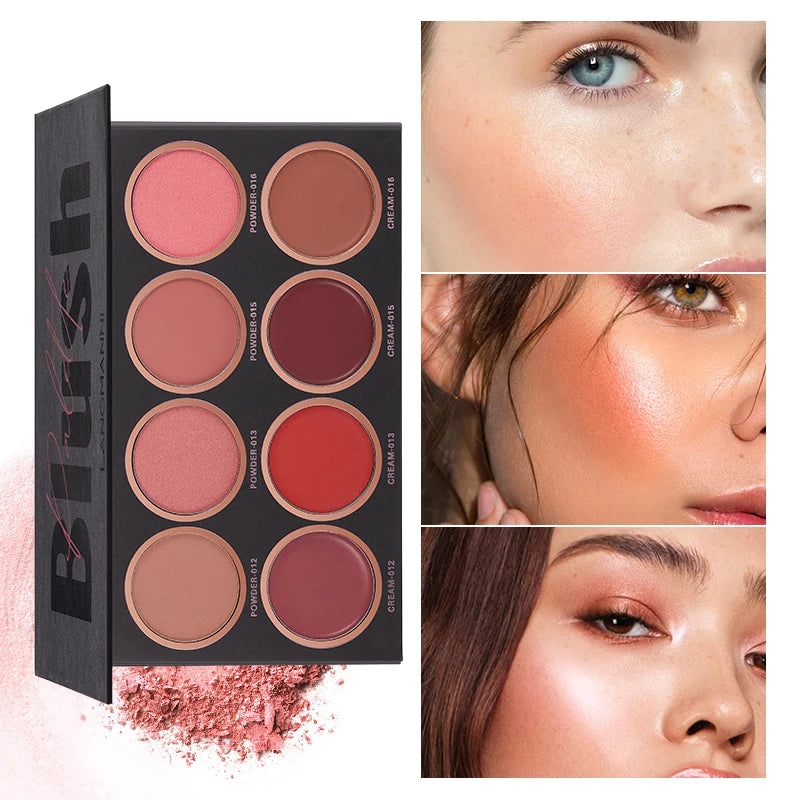 Eight-Color Brightening Blusher Palette