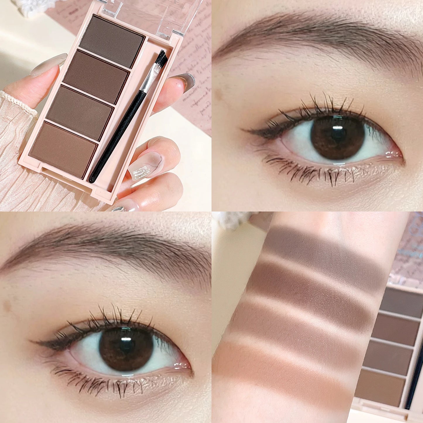 Four-Color Long-Lasting Eyebrow Powder