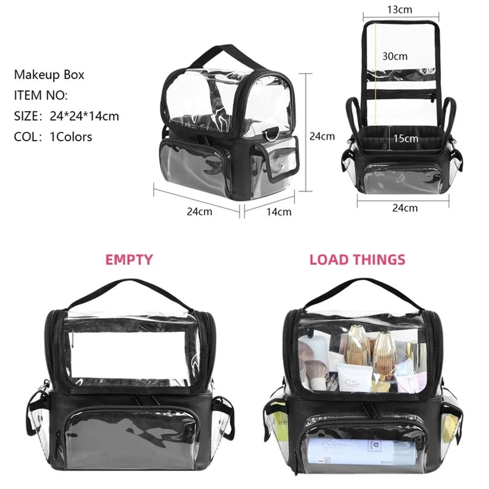 Large-Capacity Professional Makeup Case Organizer