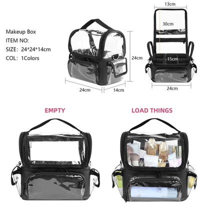 Large-Capacity Professional Makeup Case Organizer