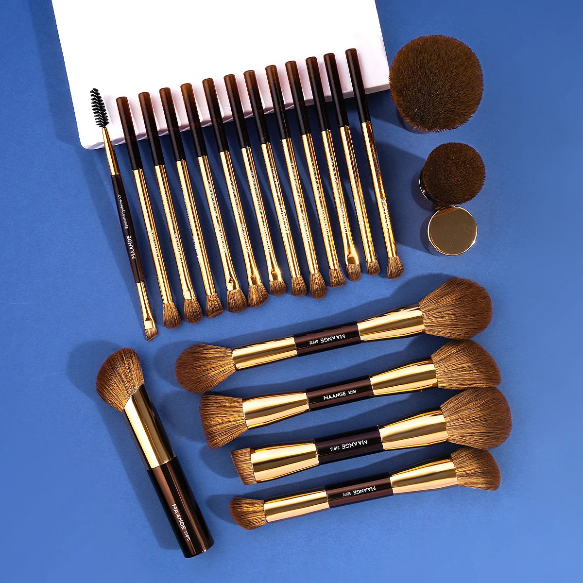 20-Piece Double-Ended Pro Makeup Brush Set