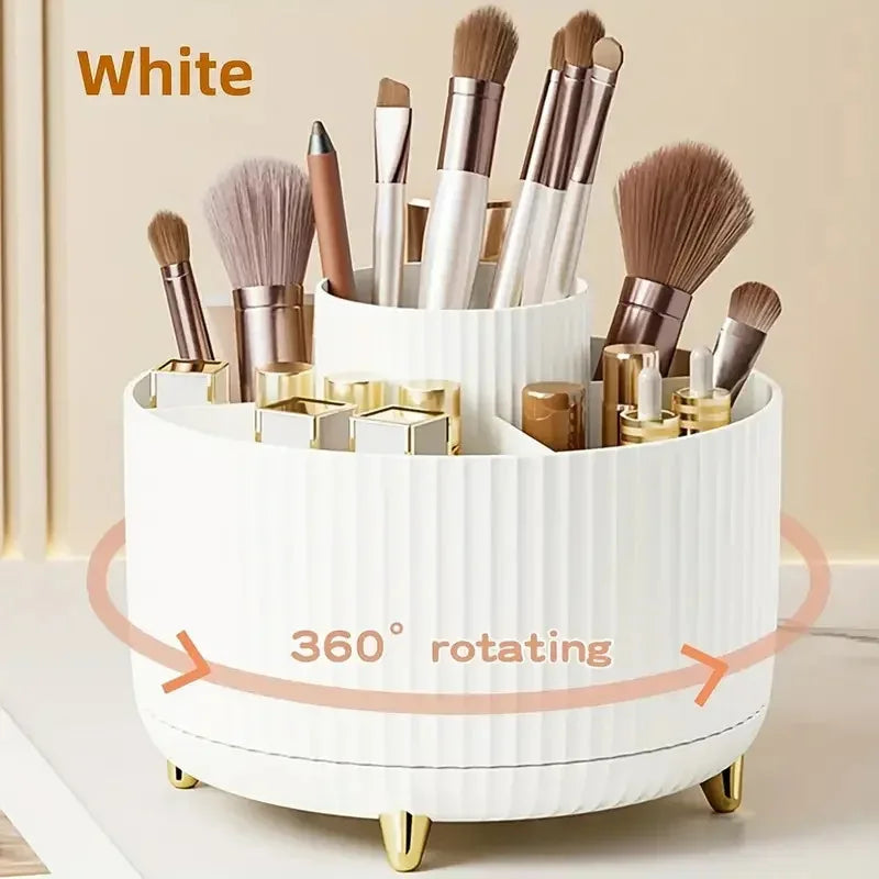 360° Rotating Makeup Brush Holder