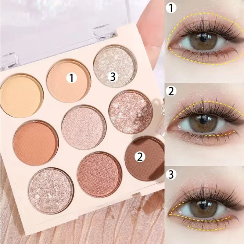9-Color Ice Cream Eyeshadow Palette