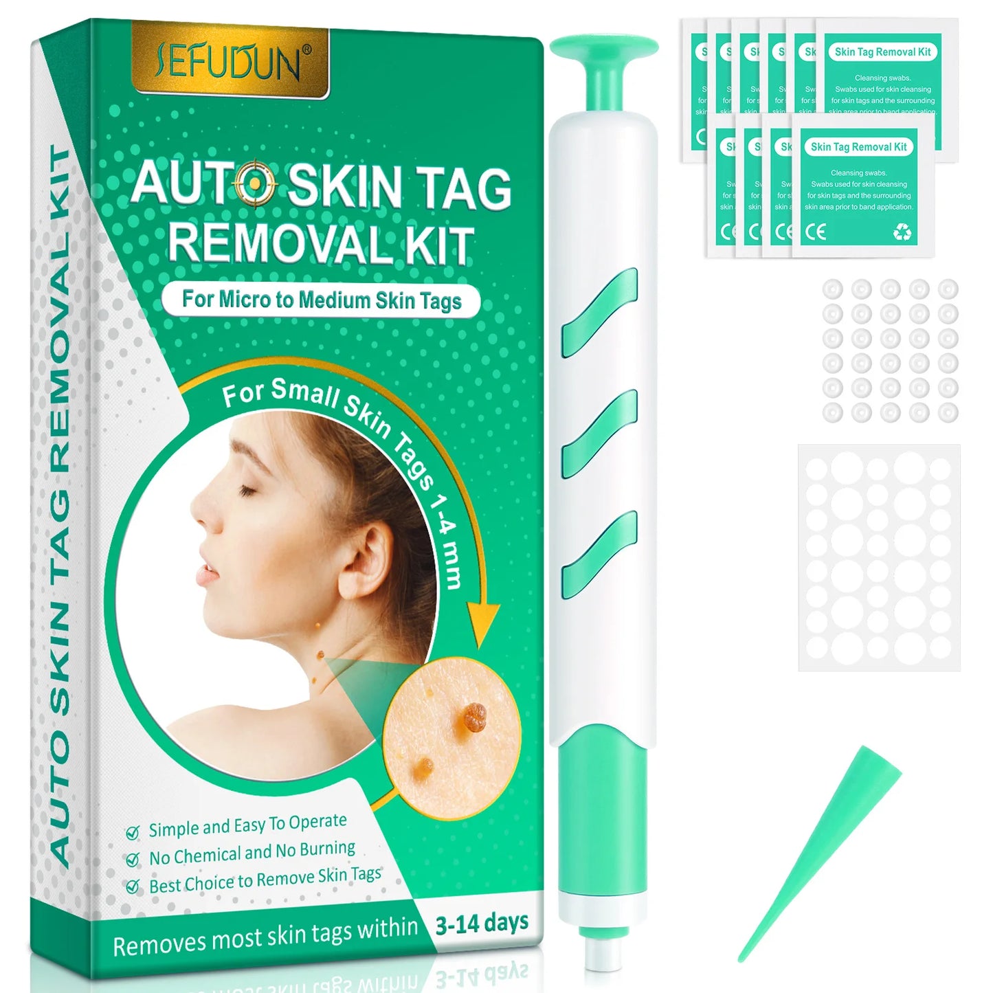 Automatic Skin Tag and Mole Removal Kit