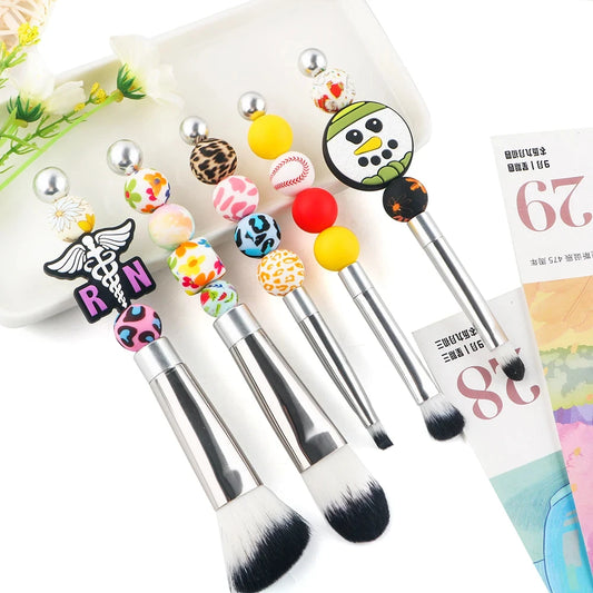 5-Piece Beadable Makeup Brush Set