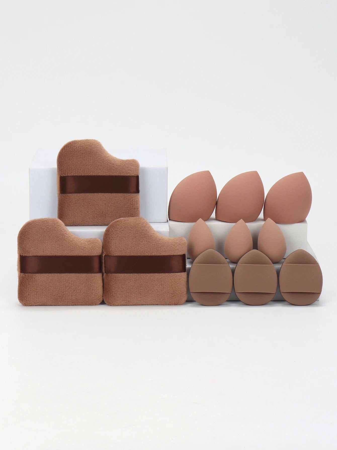 12-Piece All-Purpose Makeup Sponge and Puff Set