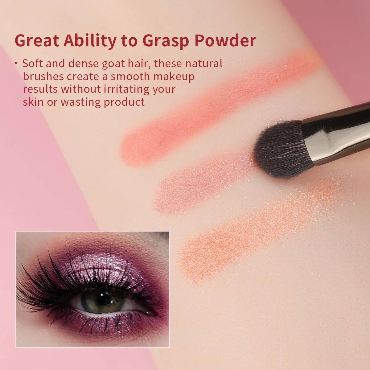 Professional Goat Hair Makeup Brush Set