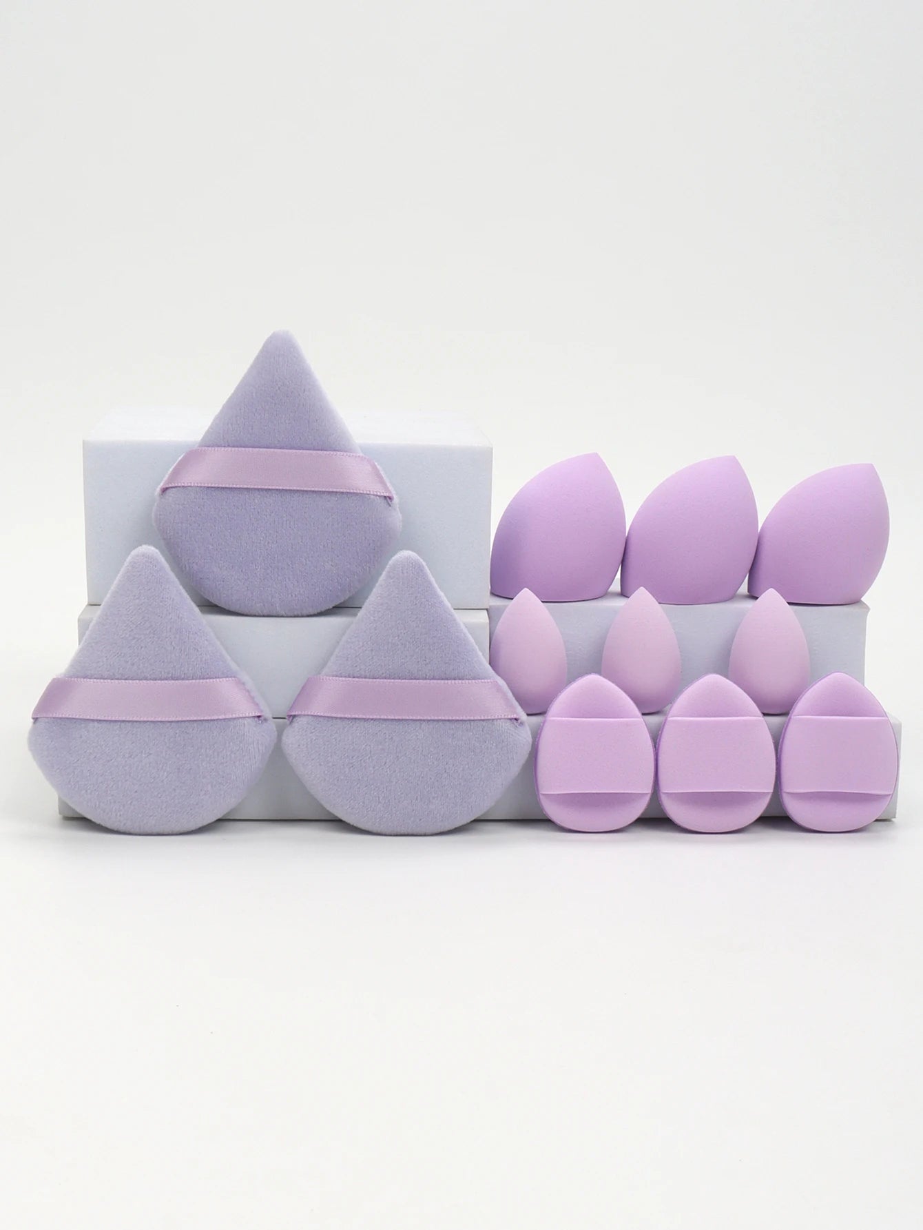 12-Piece All-Purpose Makeup Sponge and Puff Set