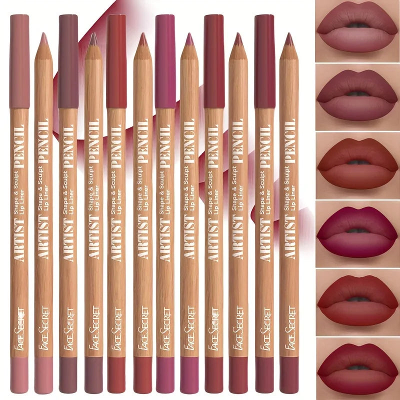 6-Piece Velvet Matte Lip Liner Set