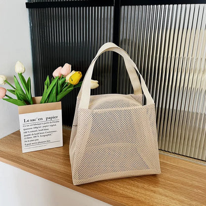 Large-Capacity Mesh Travel Makeup Bag