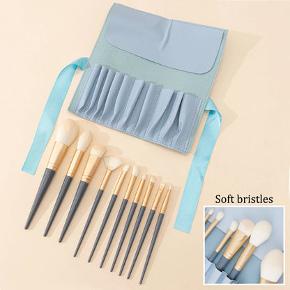 Ten-Piece Ultra-Soft Makeup Brush Set