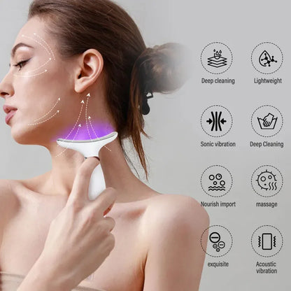 7-Color EMS Microcurrent Facial & Neck Massager